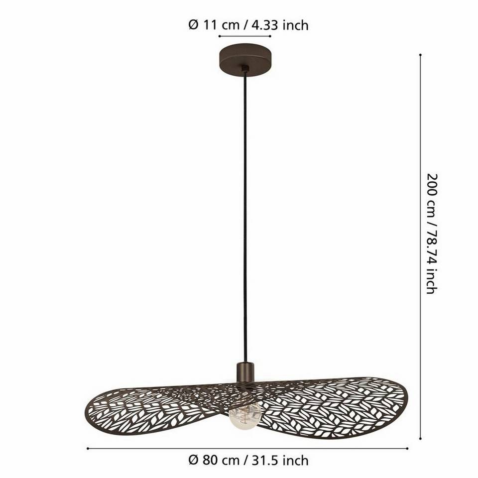 EGLO Takpendel Swaby Bronze 2000X800 Mm, brons från EGLO, bild 5
