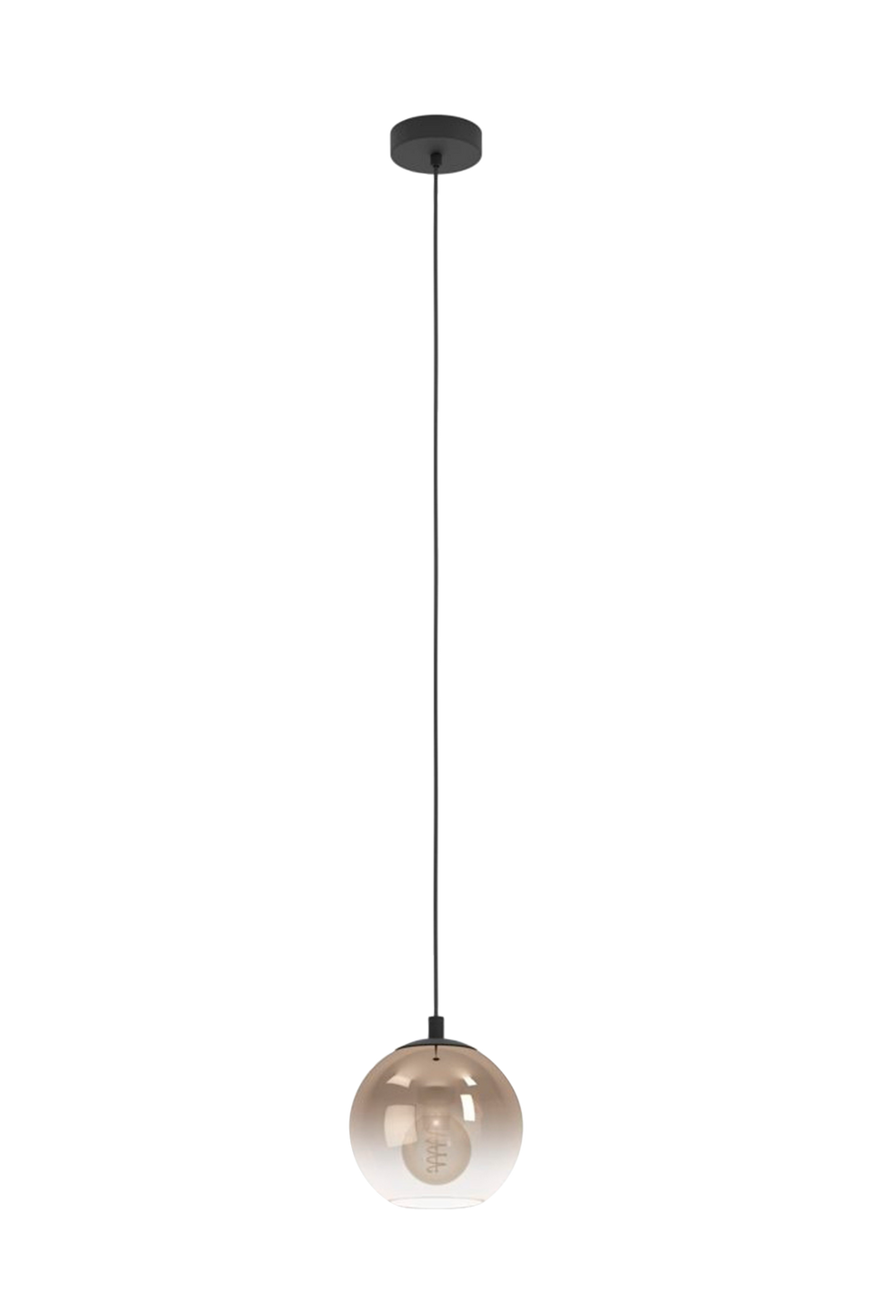 EGLO Takpendel Ariscani Round Svart/koppar, 1 lampa, svart från EGLO, bild 5