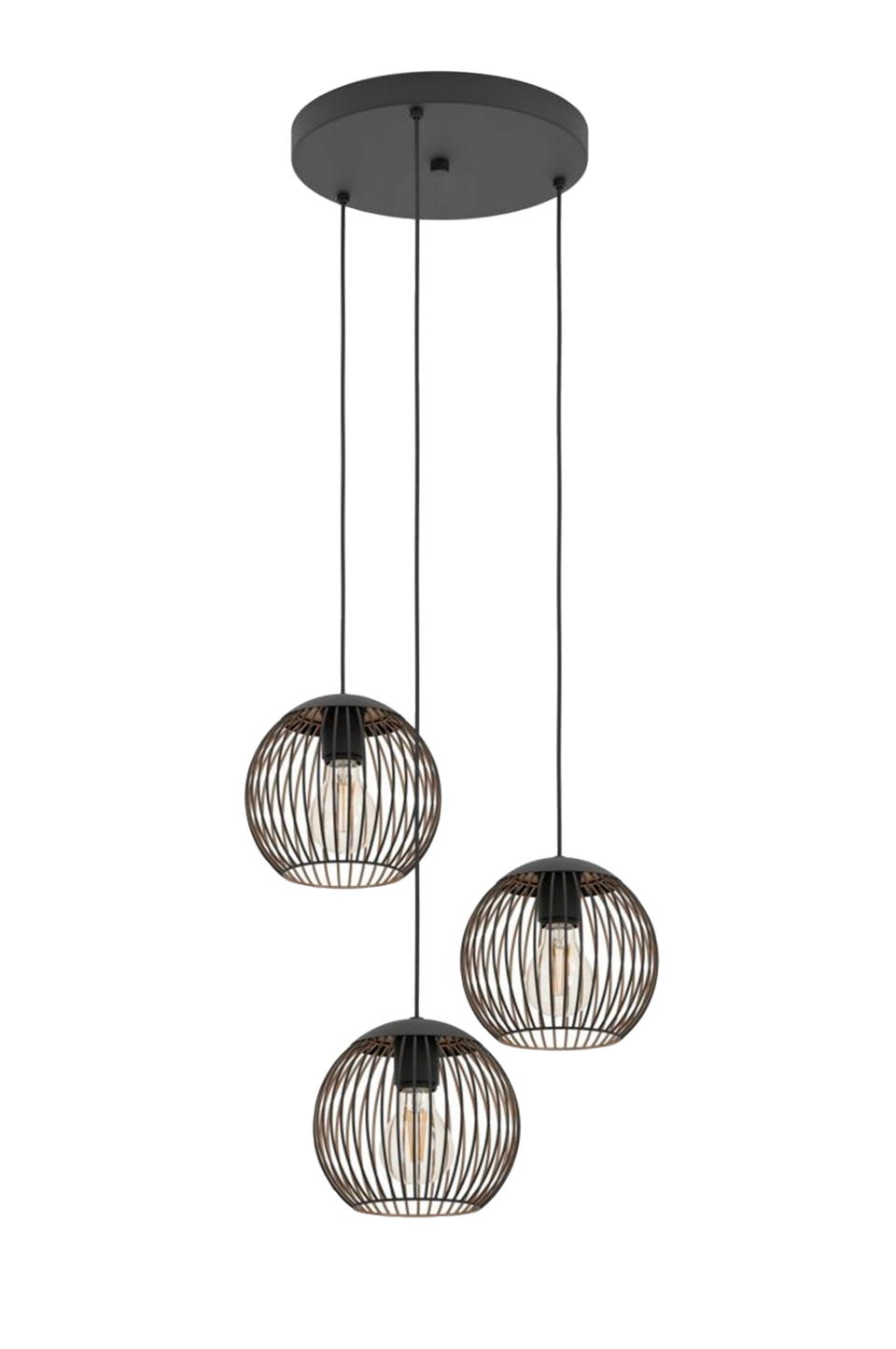 EGLO Takpendel Almanzora Round With 3 Lamps, koppar från EGLO, bild 5
