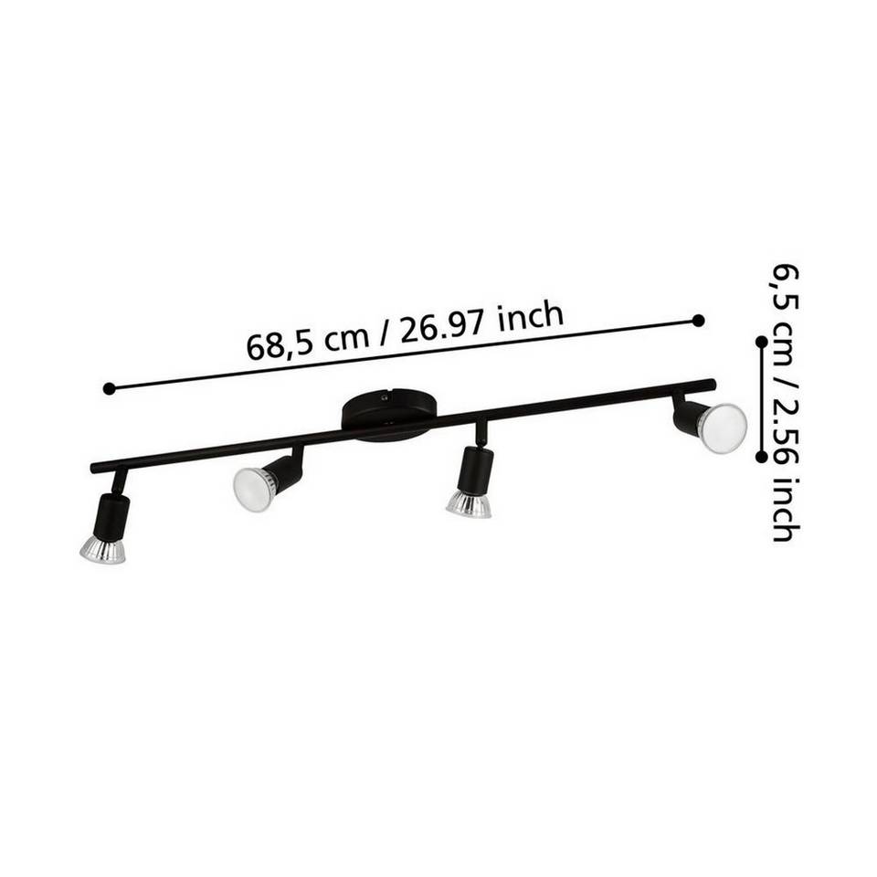 EGLO Spotlight Buzz-Led With 4 Lights, svart från EGLO, bild 5