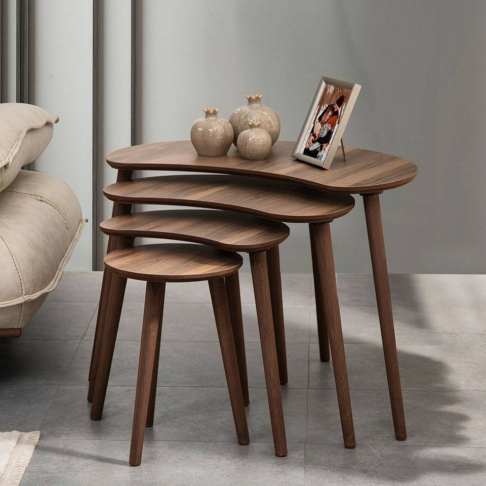 Hanah Home Satsbord (4 delar) Moon, brun från Hanah Home, bild 5