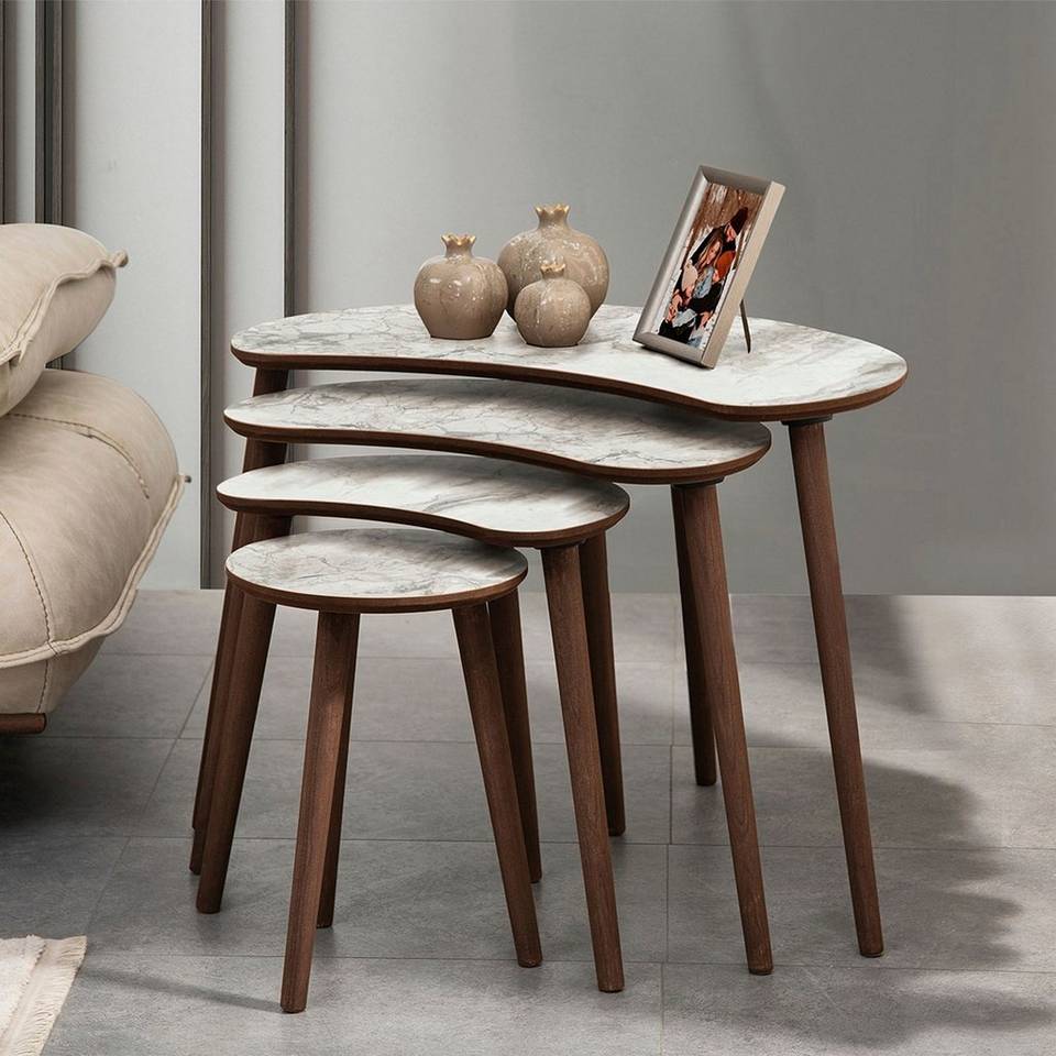 Hanah Home Satsbord (4 delar) Moon, vit från Hanah Home, bild 5
