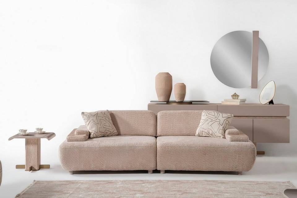 Hanah Home 3-sits soffa Toscana, beige från Hanah Home, bild 5