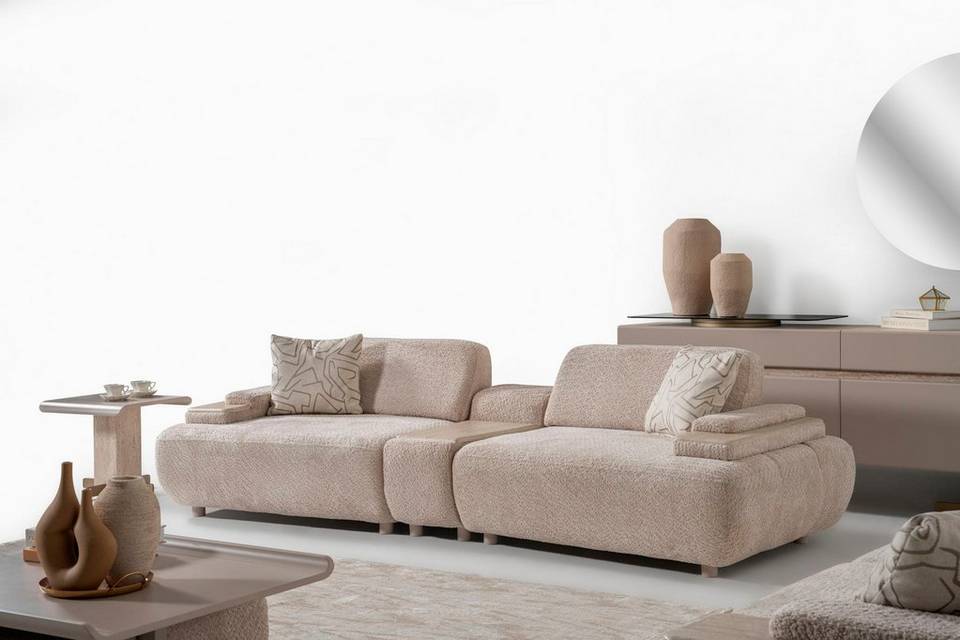 Hanah Home 4-sits soffa Toscana, beige från Hanah Home, bild 5