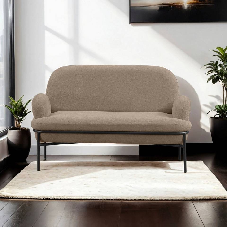 Hanah Home 2-sits soffa Aster, brun från Hanah Home, bild 5