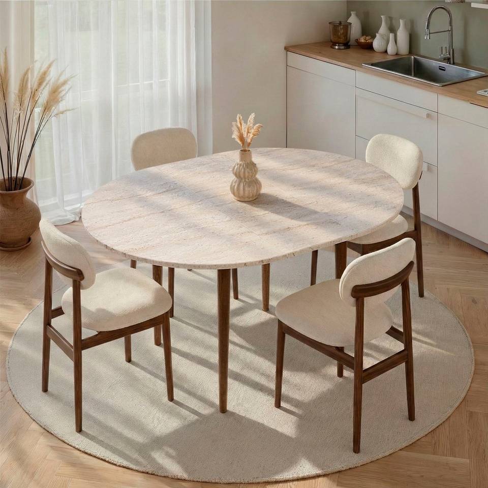 Homitis Utdragbart matbord Viona, beige från Homitis, bild 5
