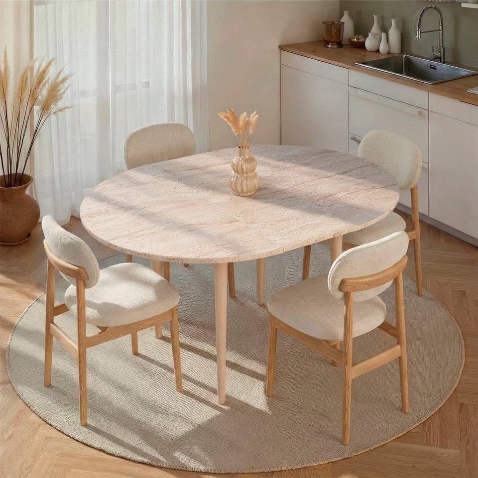 Homitis Utdragbart matbord Viona, beige från Homitis, bild 5