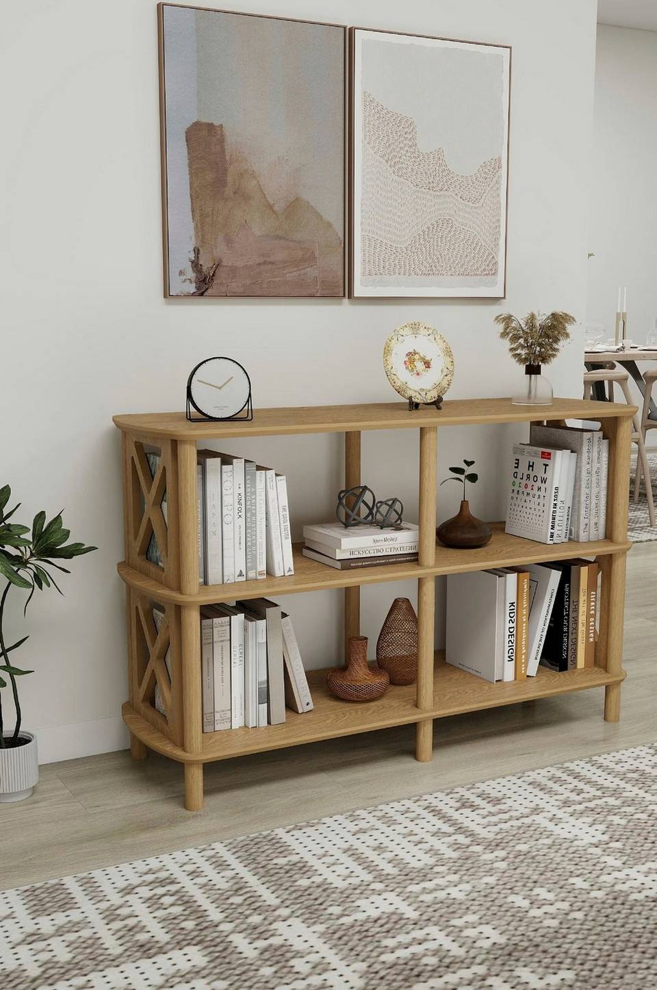 Hanah Home Bokhylla Fiore, brun från Hanah Home, bild 5