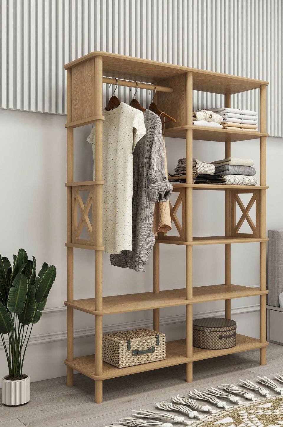Hanah Home Garderob Lusso, brun från Hanah Home, bild 5
