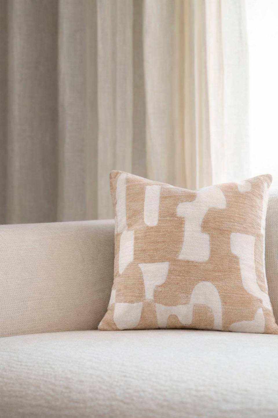 Zelected by Houze Kuddfodral Alba 50x50, beige från Zelected by Houze, bild 5
