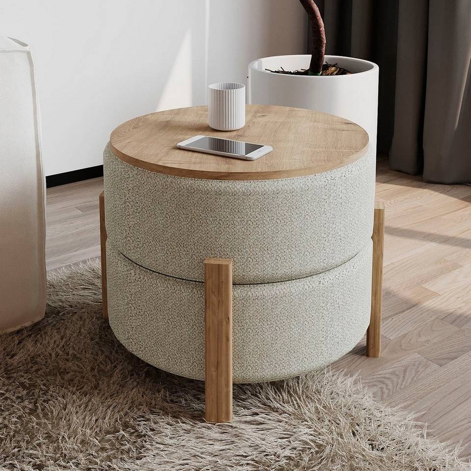Hanah Home Tuffet Clone, brun från Hanah Home, bild 5