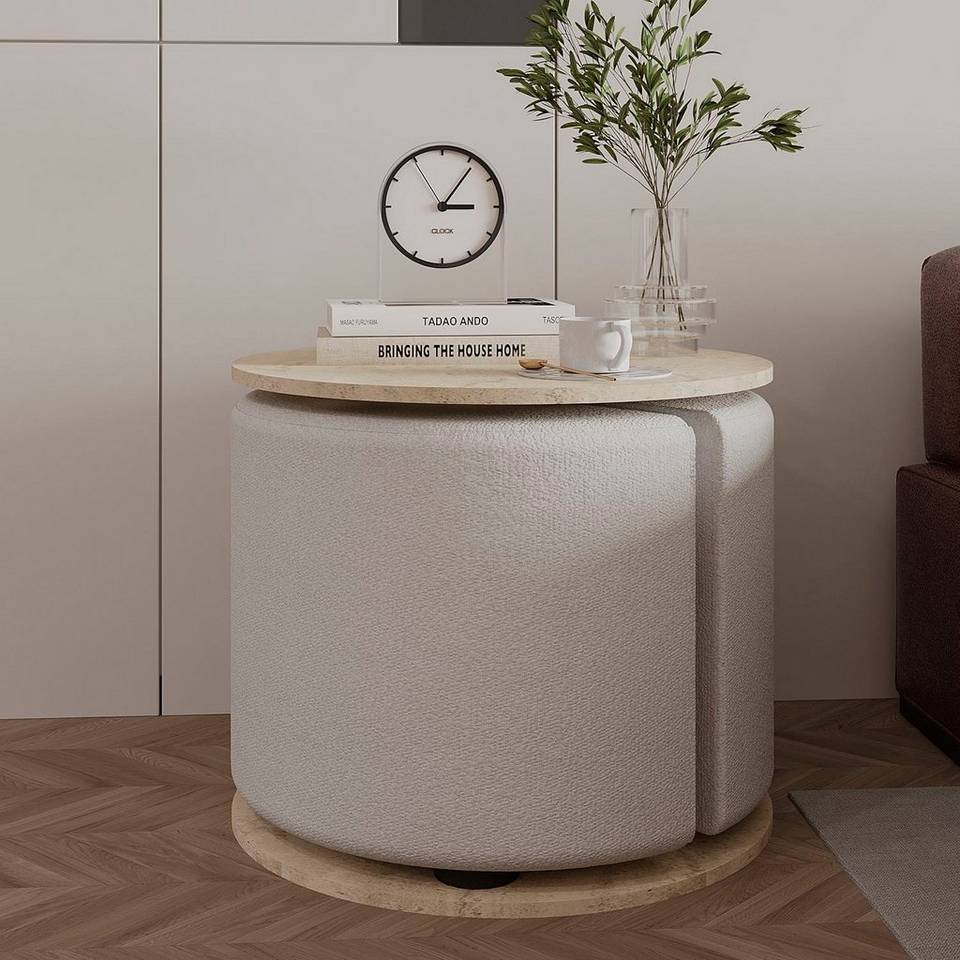 Hanah Home Sidobordsuppsättning Vexana, beige från Hanah Home, bild 5