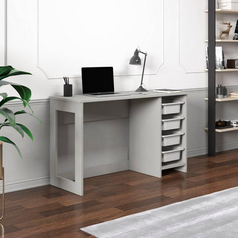 Hanah Home Studie Desk Hero, grå från Hanah Home, bild 5