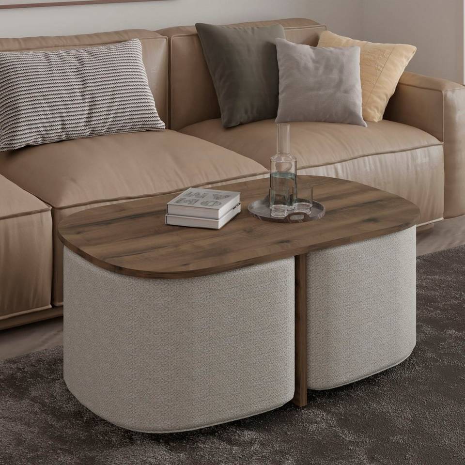 Hanah Home Soffbord Set Twin, brun från Hanah Home, bild 5
