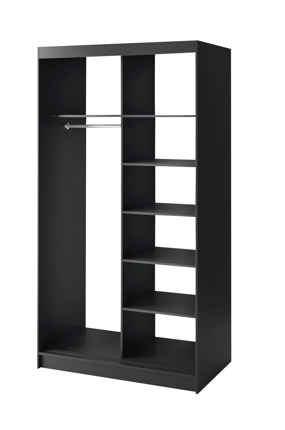 eltap Skjutdörrsgarderob Esville Ii 120x60x220, svart från eltap, bild 5