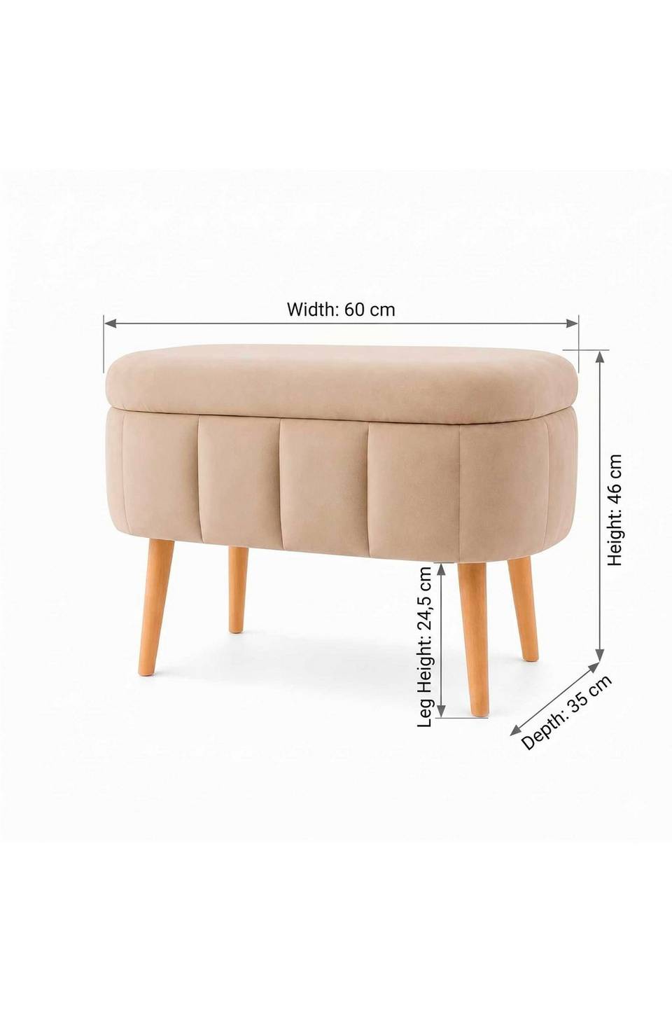 Hanah Home Puff Minwell, beige från Hanah Home, bild 5