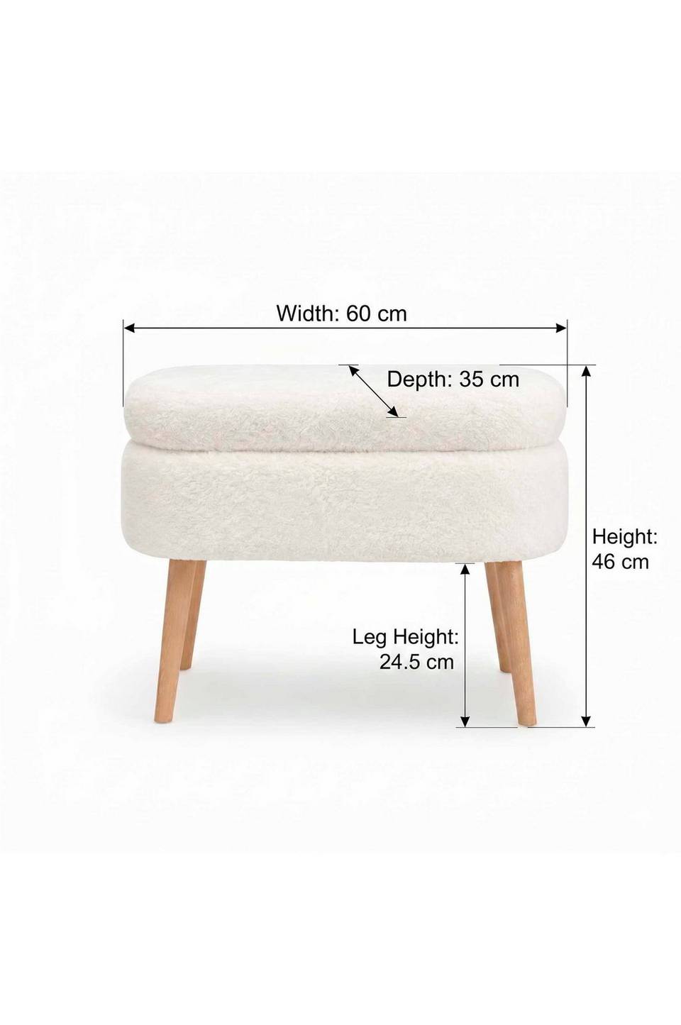 Hanah Home Puff Minwell, vit från Hanah Home, bild 5