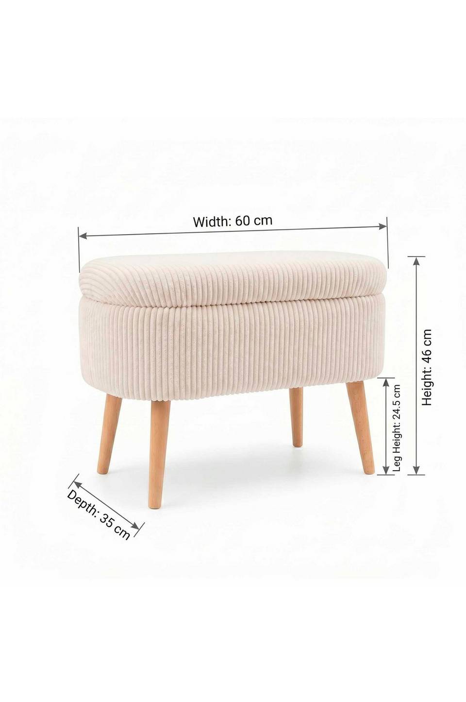 Hanah Home Puff Minlin, vit från Hanah Home, bild 5