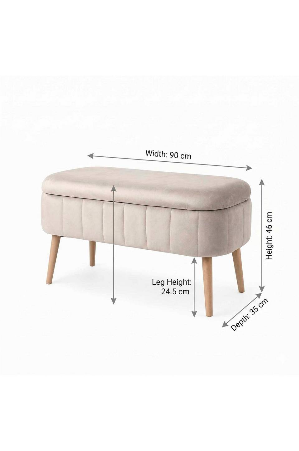 Hanah Home Puff Oslobab, beige från Hanah Home, bild 5