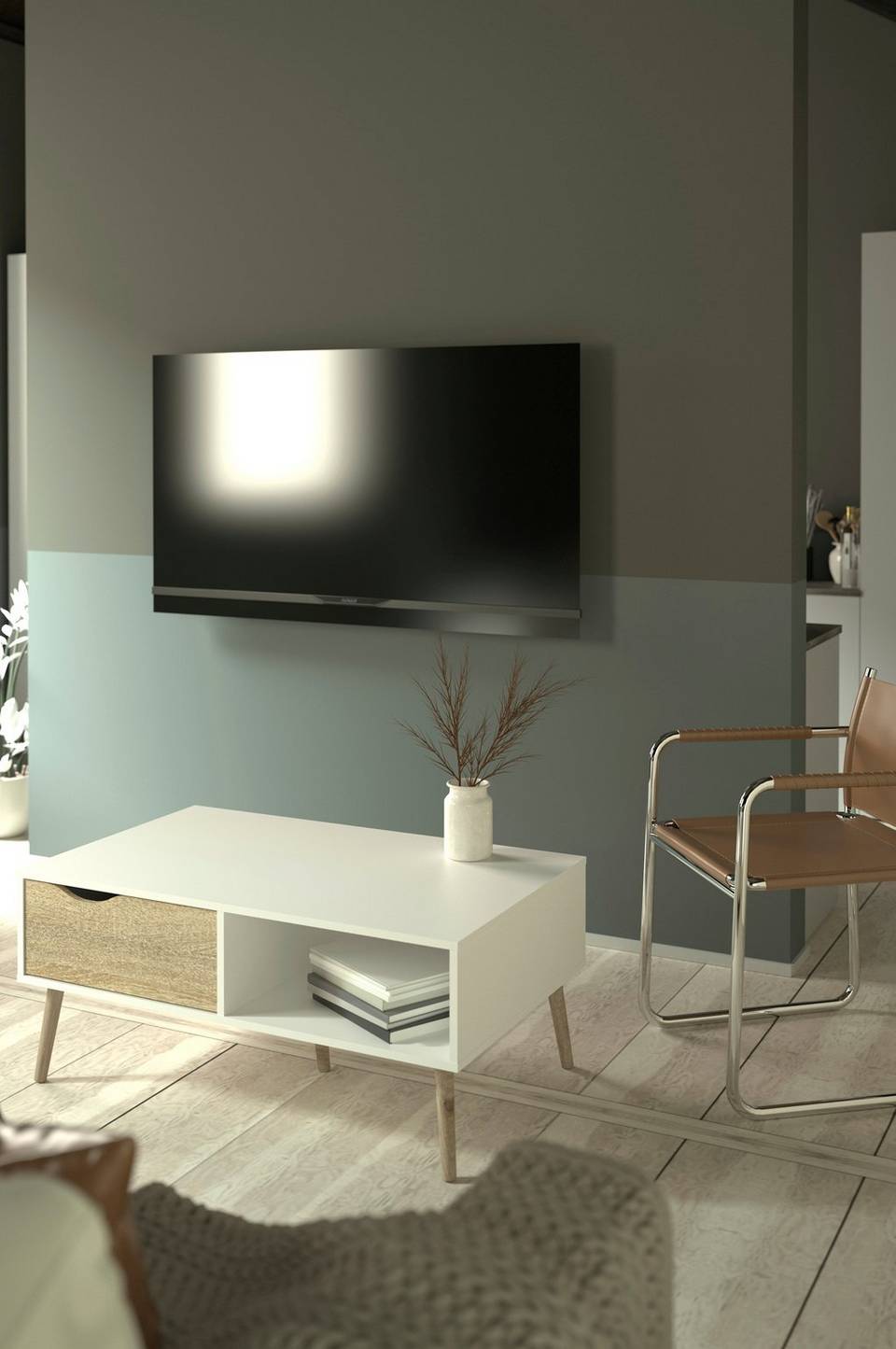 Tvilum Oslo soffbord, vit från Tvilum, bild 5