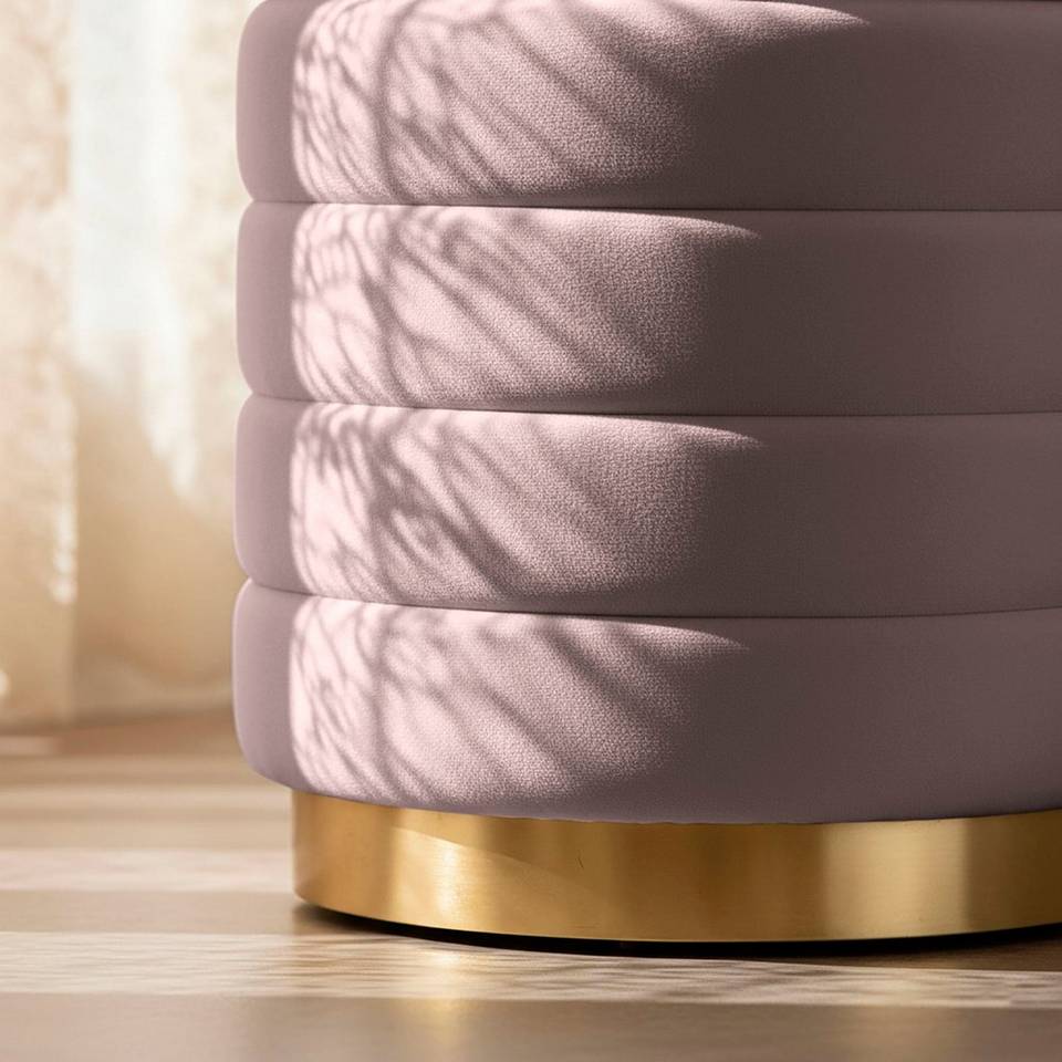 Akord Luna Pouffe, rosa från Akord, bild 5