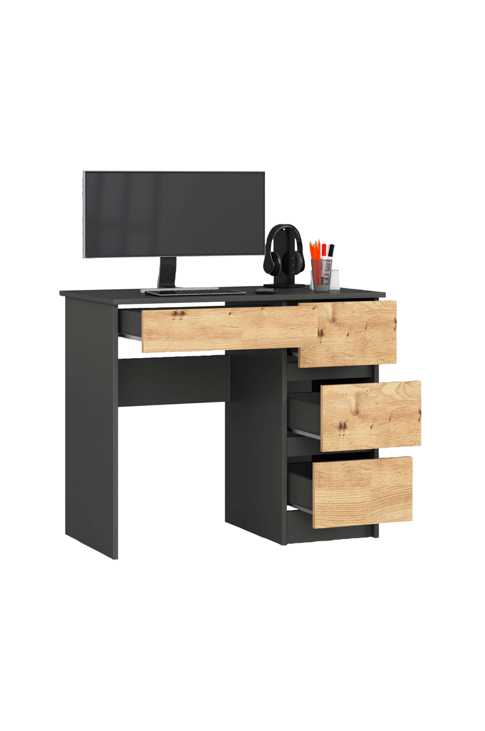 AKORD Akord A-7 datorskrivbord med högerlayout, flerfärgad från AKORD, bild 5