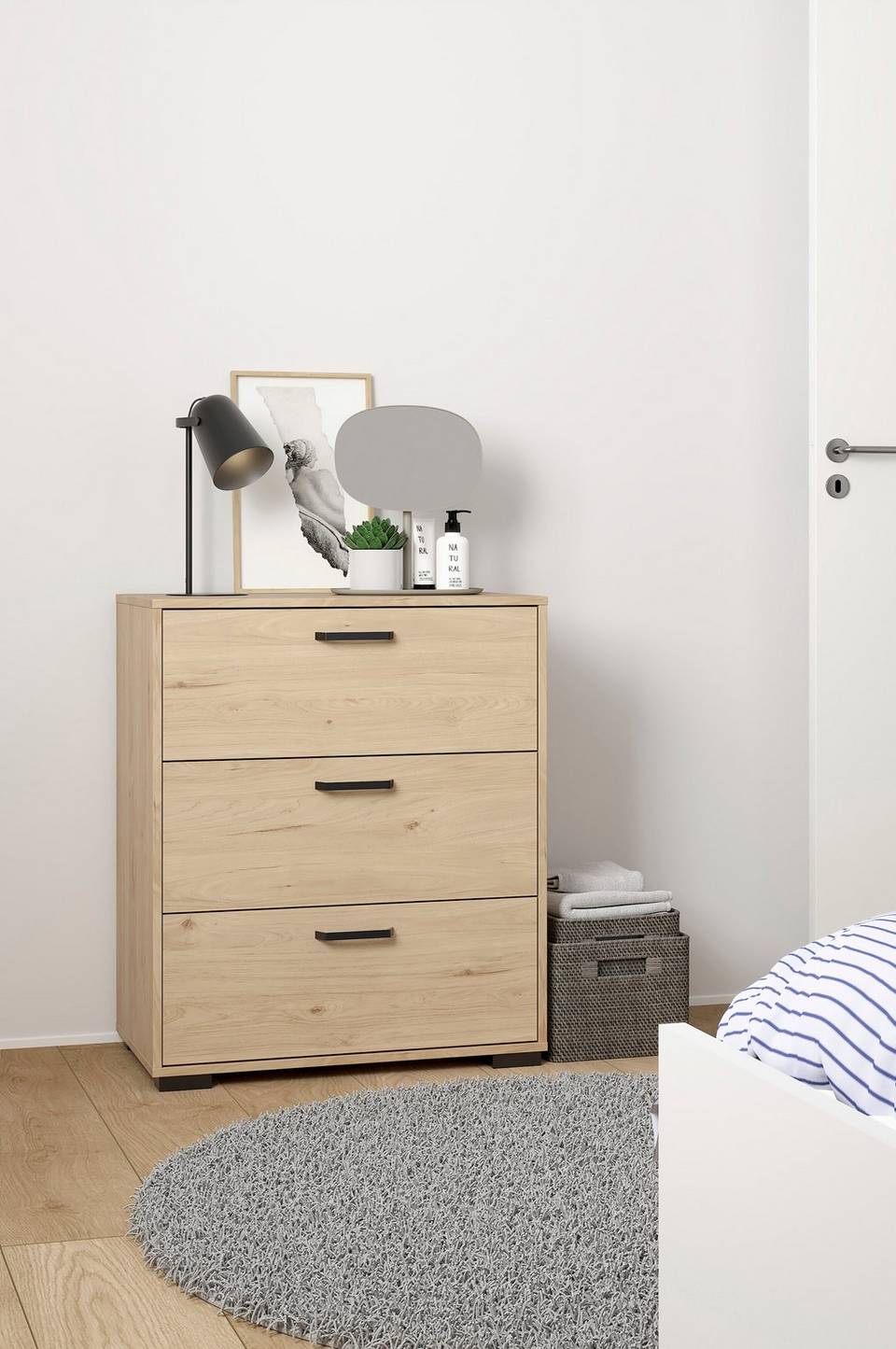 Tvilum Sofia byrå med 3 lådor, brun från Tvilum, bild 5
