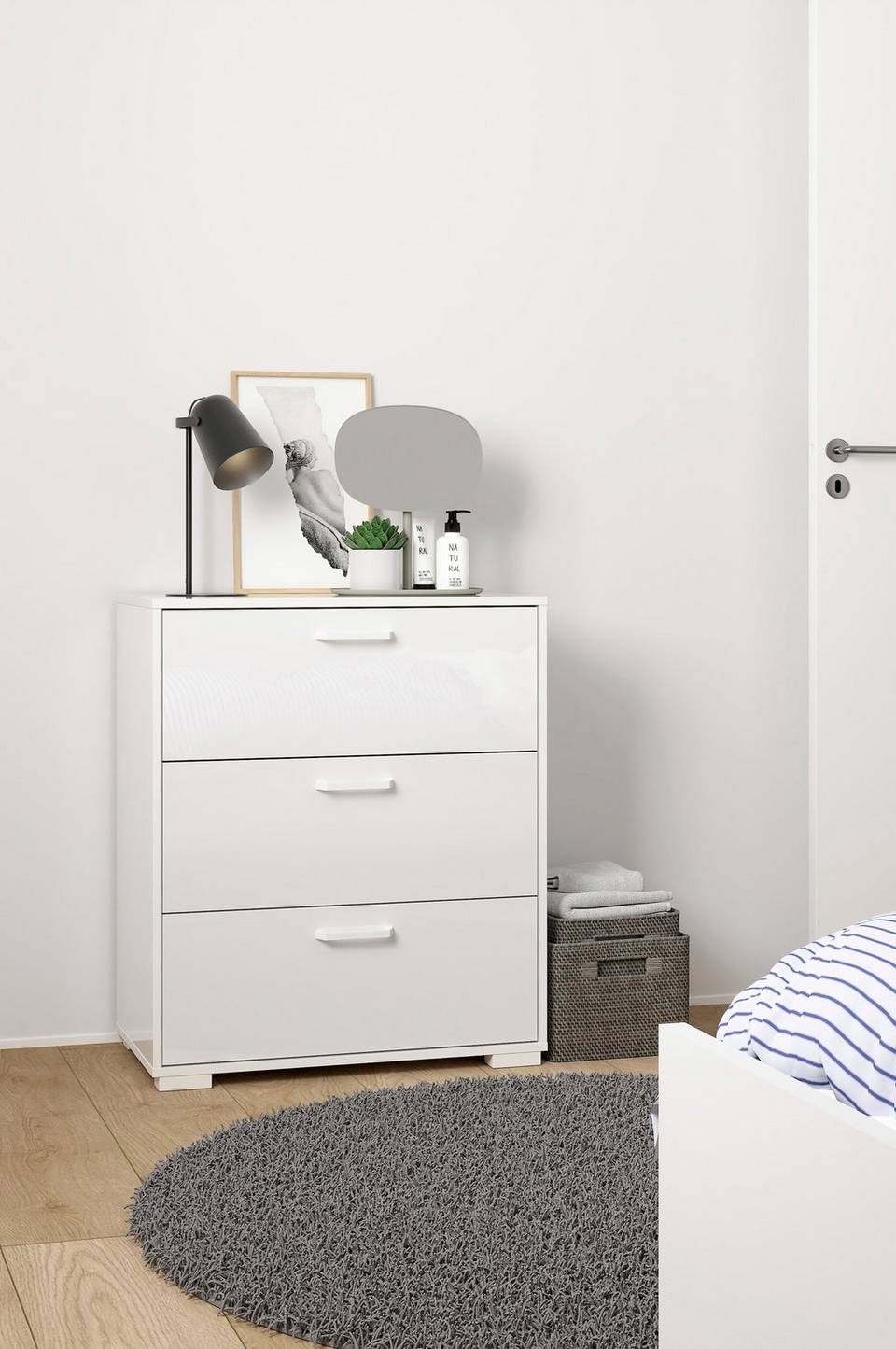 Tvilum Sofia byrå med 3 lådor, vit från Tvilum, bild 5