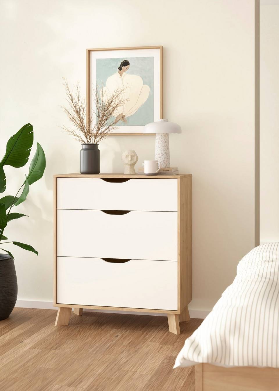 Tvilum Ikast byrå med 3 lådor, brun från Tvilum, bild 5