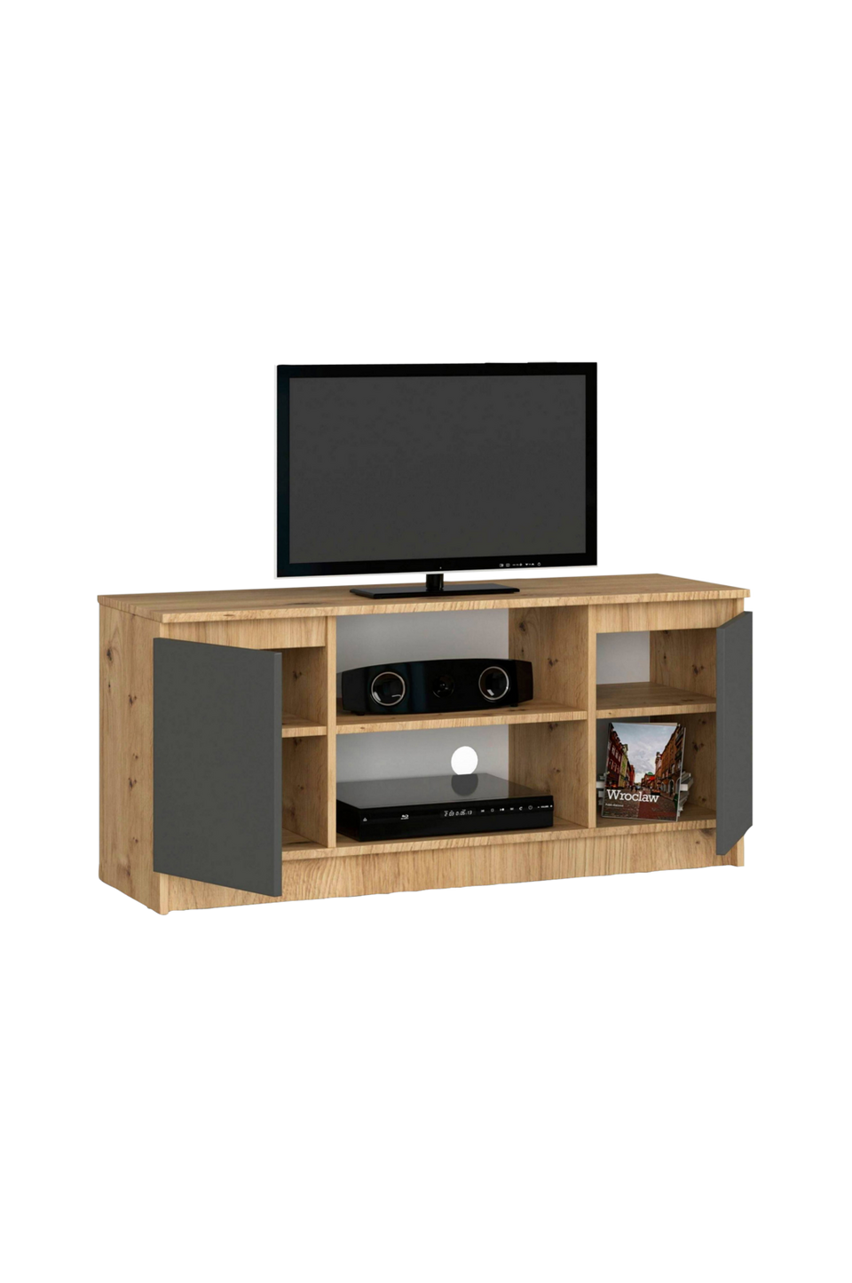 AKORD Akord Tv Skåp med 2 dörrar och 1 hylla, flerfärgad från AKORD, bild 5