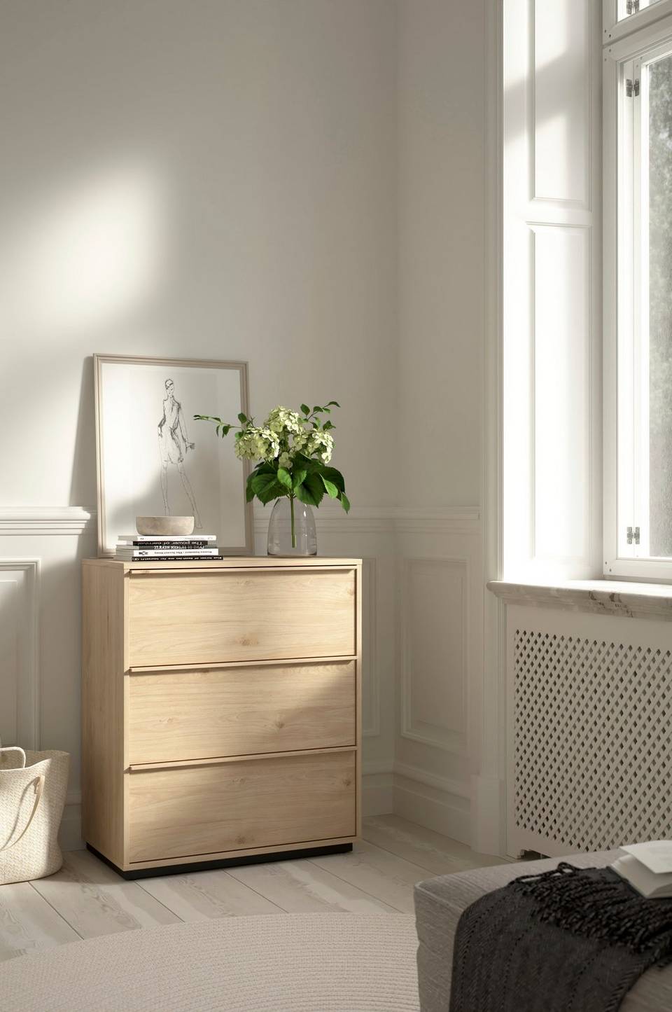 Tvilum Hana byrå med 3 lådor, brun från Tvilum, bild 5