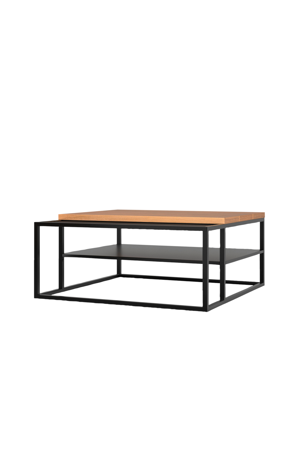 Loft24 Soffbord 90x90 cm i svart ekimitation, svart från Loft24, bild 5