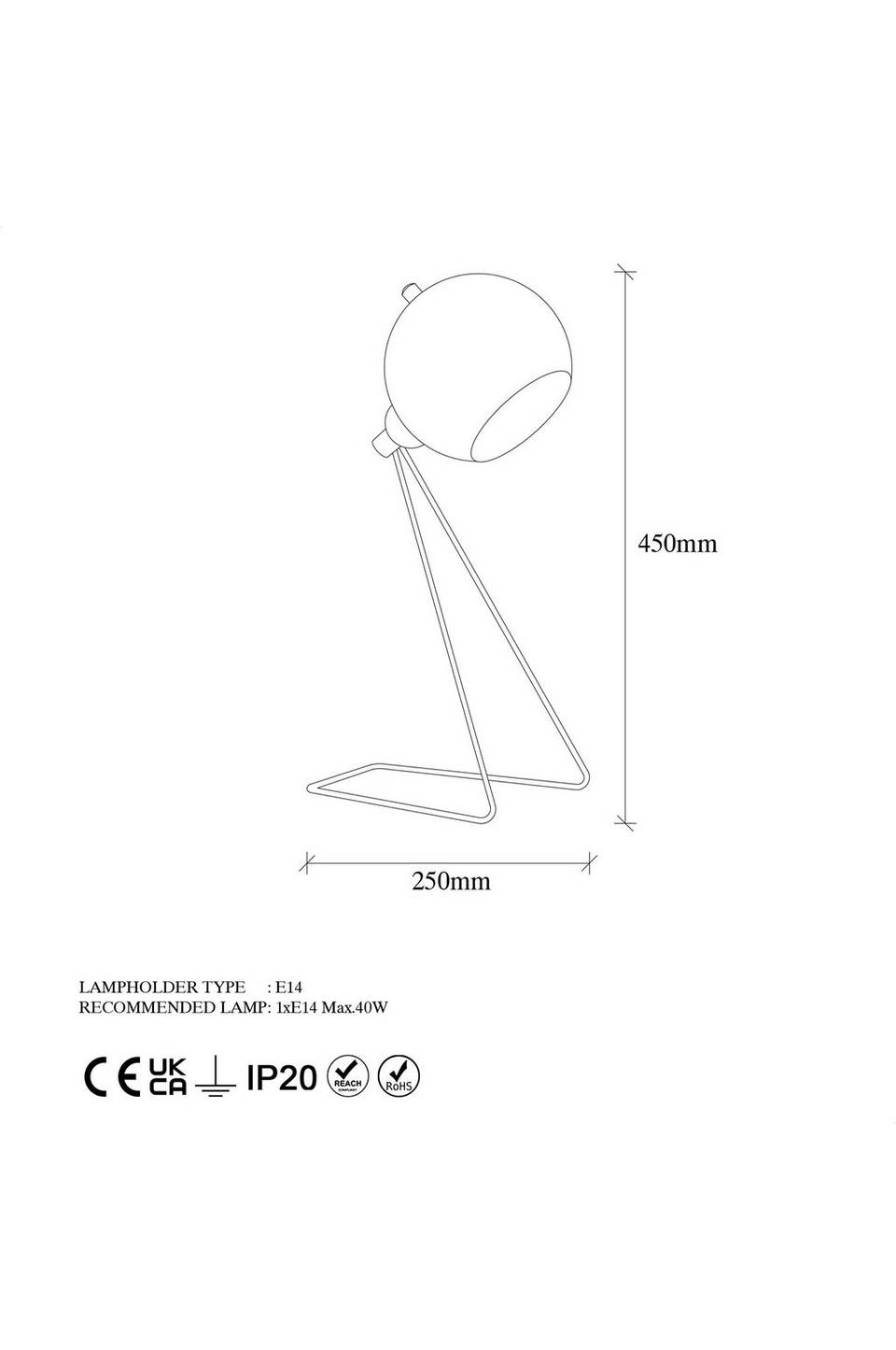 Opviq Bordslampa Lunova, flerfärgad från Opviq, bild 5