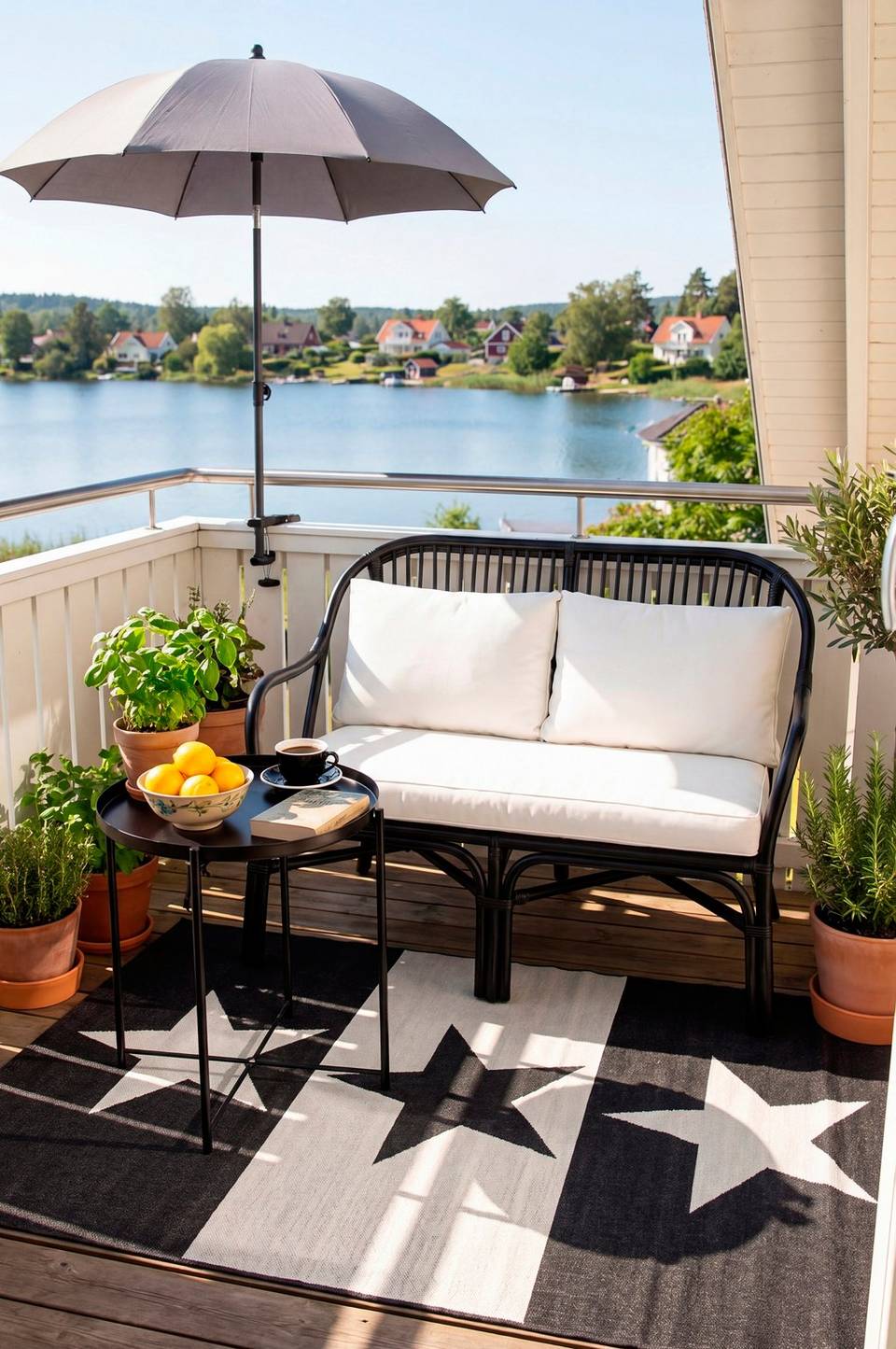 Mattbolaget Matta Three Star, blockmönster, plattvävd, beige från Mattbolaget, bild 5