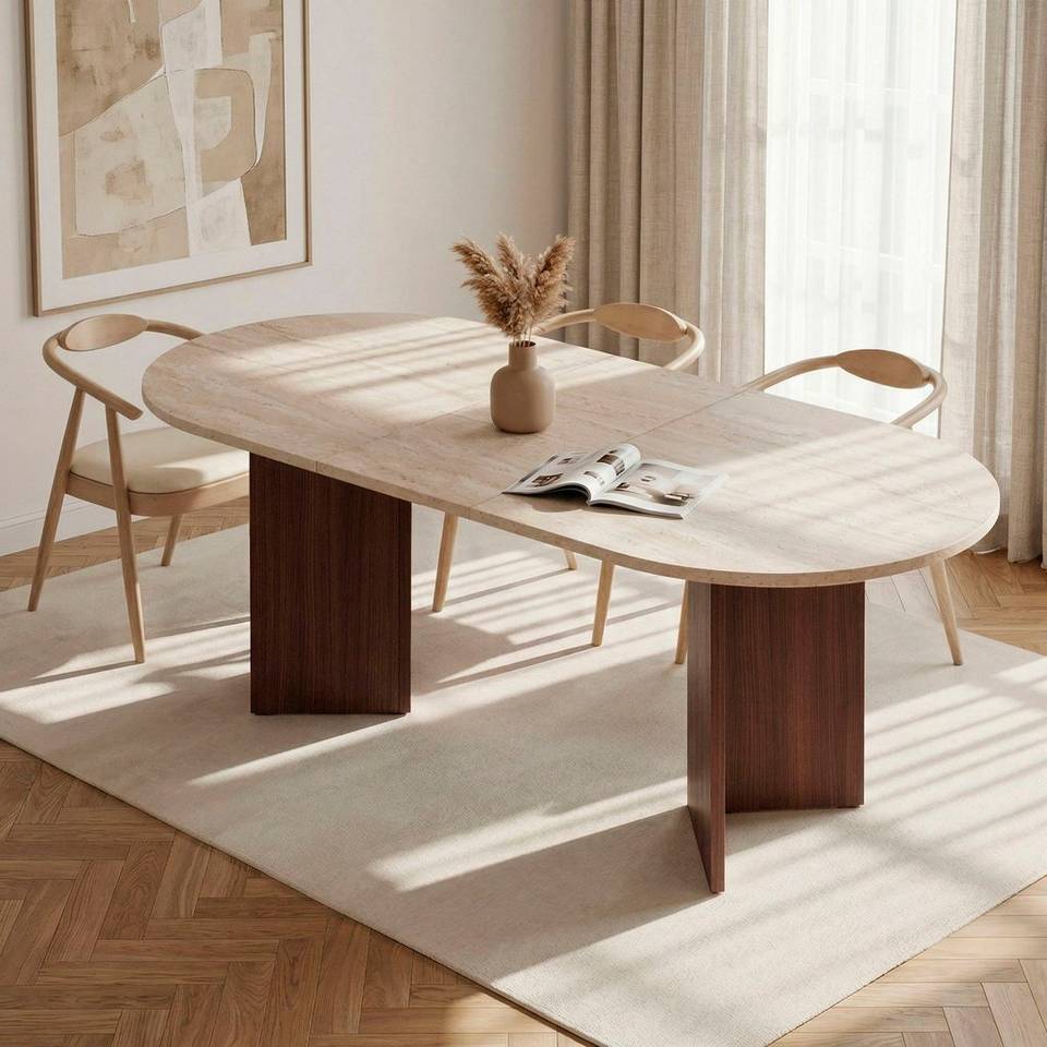 Homitis Utdragbart matbord Sorell, beige från Homitis, bild 5