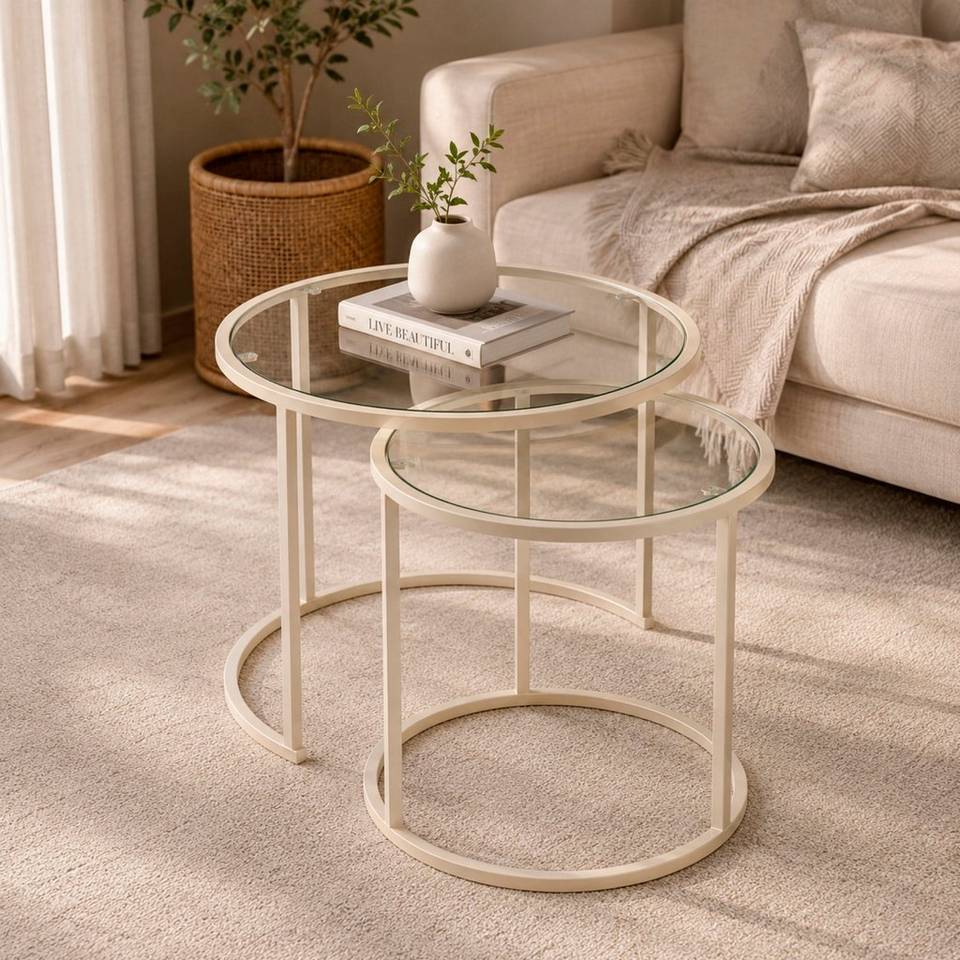 Hanah Home Soffbordsuppsättning Lumelle, beige från Hanah Home, bild 5
