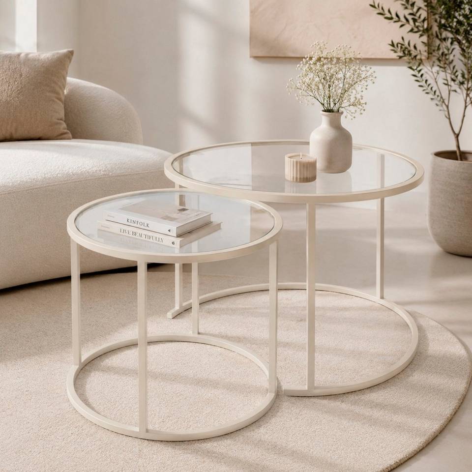 Hanah Home Soffbordsuppsättning Lumeen, beige från Hanah Home, bild 5