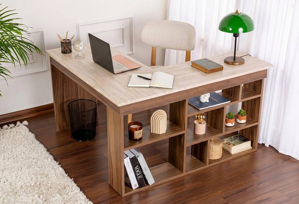Homitis Skrivbord Vesper, beige från Homitis, bild 5