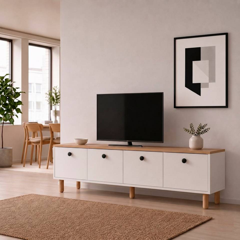 Hanah Home Tv Stativ Pura, vit från Hanah Home, bild 5