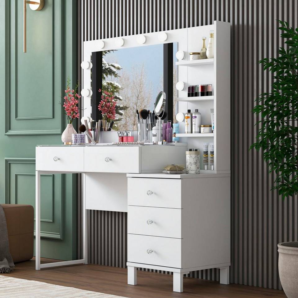 Hanah Home Sminkbord Solira, vit från Hanah Home, bild 5