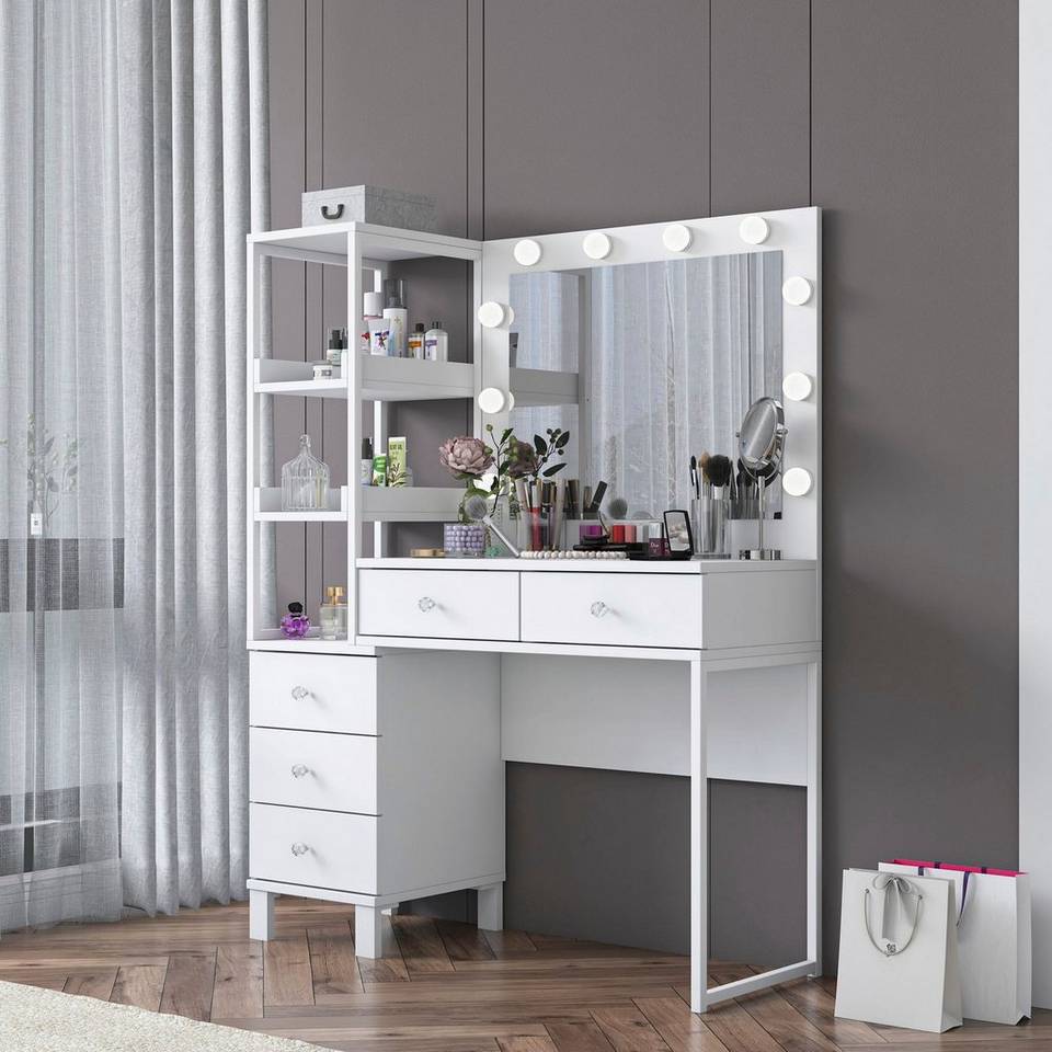 Hanah Home Sminkbord Solena, vit från Hanah Home, bild 5
