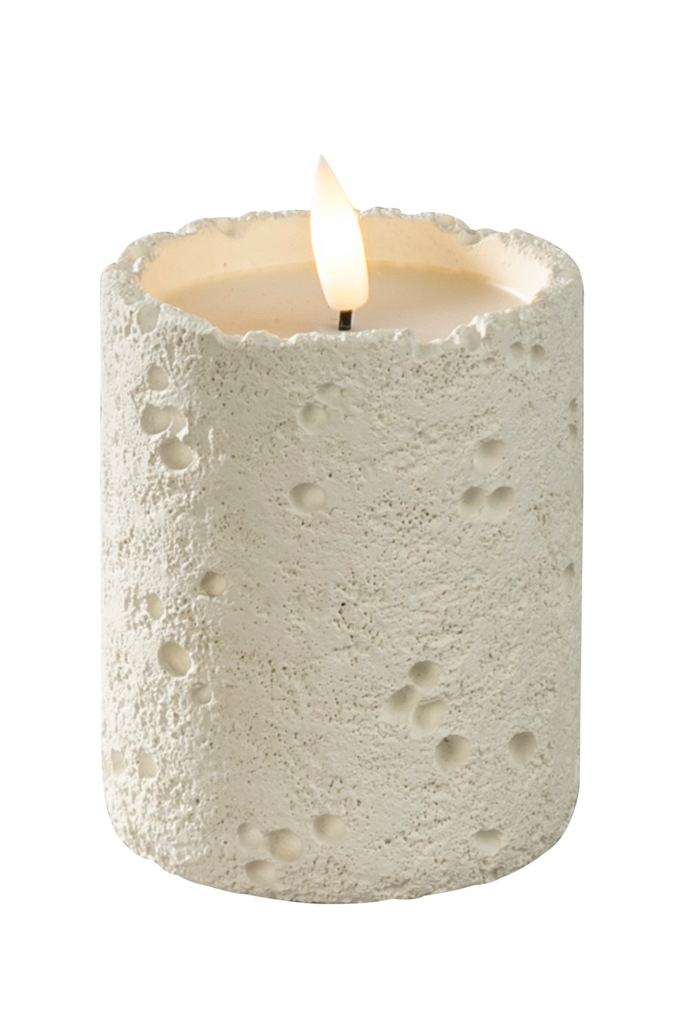 Konstsmide LED-ljus, 10 cm, betong, batteridrivet, vit från Konstsmide, bild 5