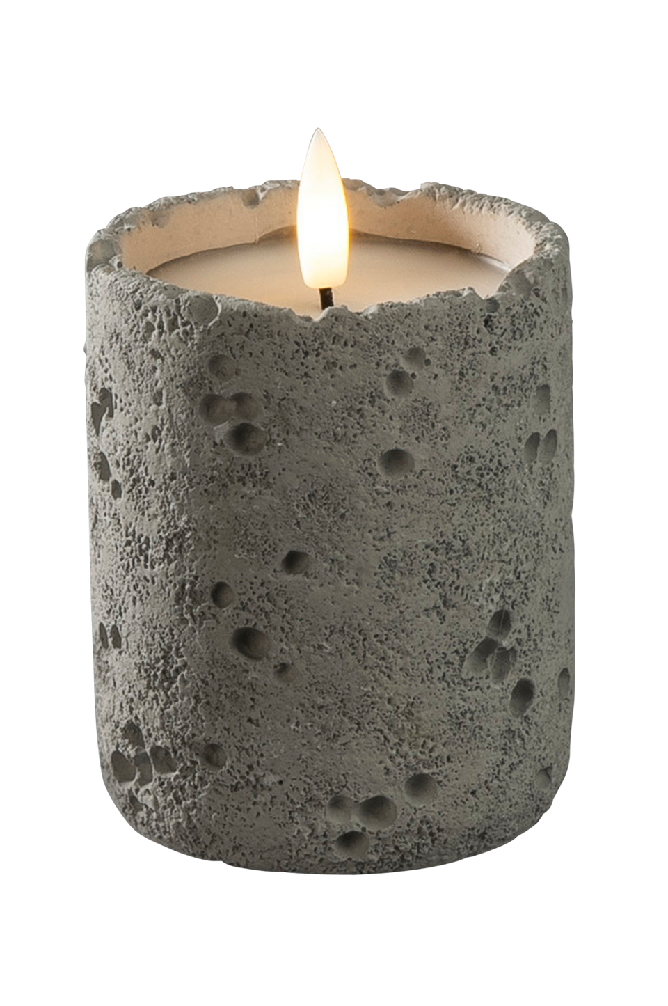 Konstsmide LED-ljus, 10 cm, betong, batteridrivet, grå från Konstsmide, bild 5