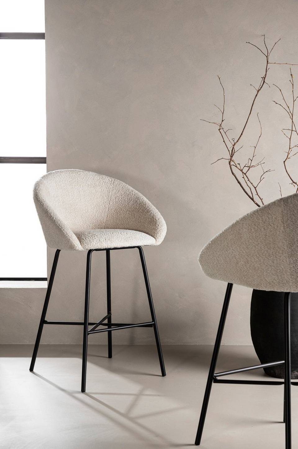 Venture Home Velvet Barstolar, 2-pack, vit från Venture Home, bild 5