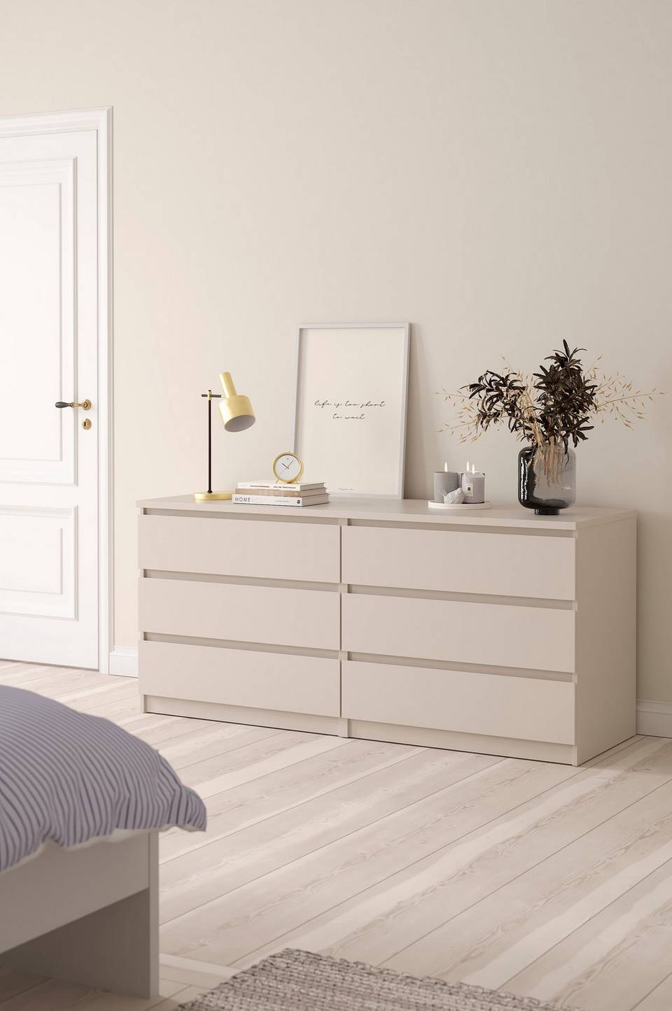 Tvilum Naia Dubbel byrå med 6 lådor, beige från Tvilum, bild 5