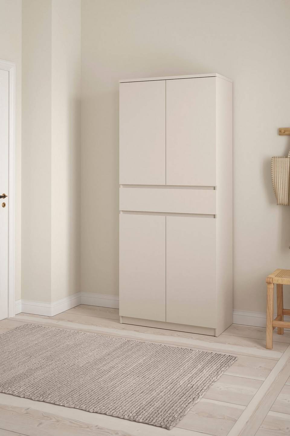 Tvilum Naia Skoskåp med 4 dörrar + 1 låda, beige från Tvilum, bild 5