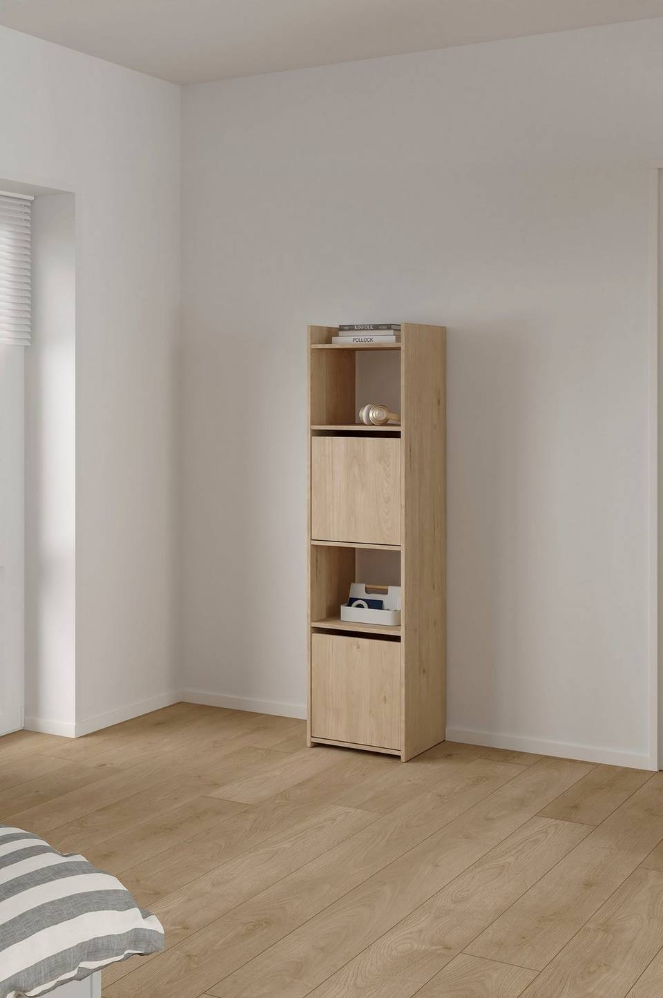 Tvilum Function Plus bokhylla med 2 dörrar, brun från Tvilum, bild 5