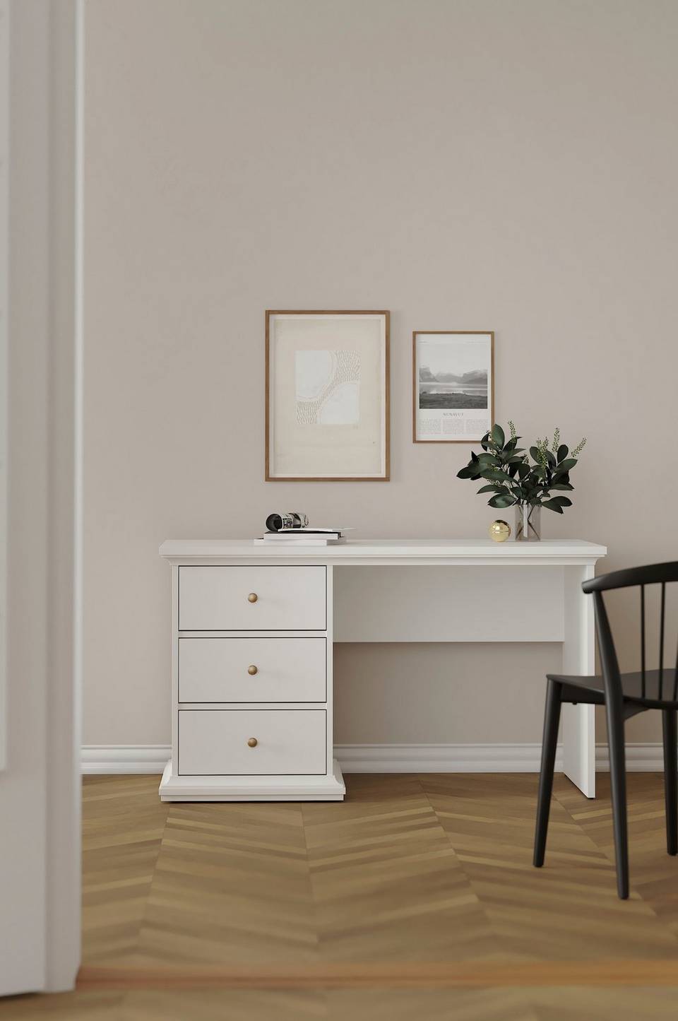 Tvilum Paris Skrivbord, vit från Tvilum, bild 5