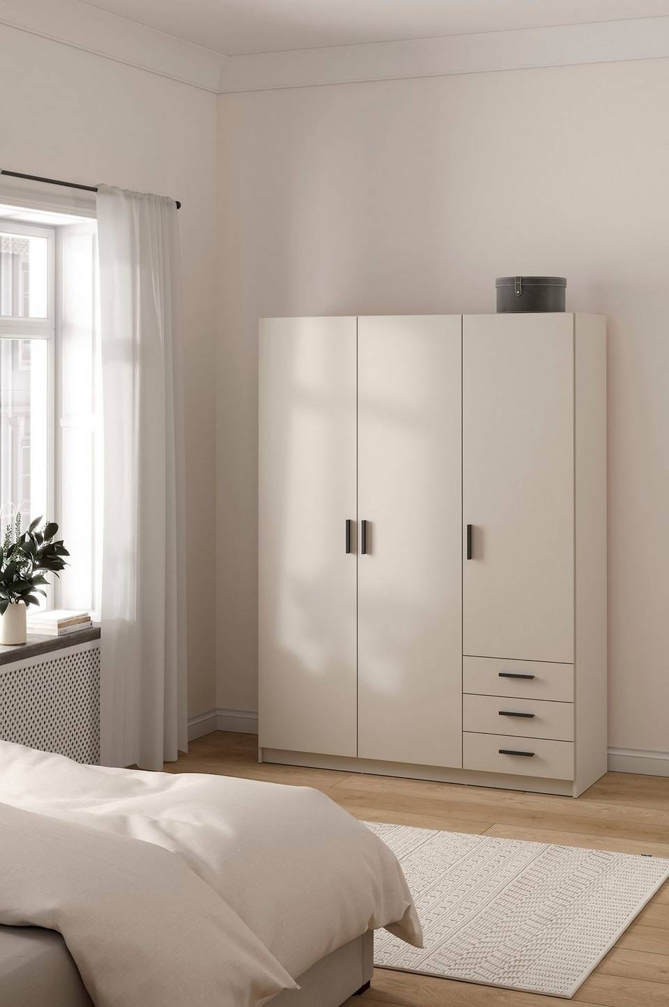 Tvilum Sprint garderob med 3 dörrar + 3 lådor, beige från Tvilum, bild 5