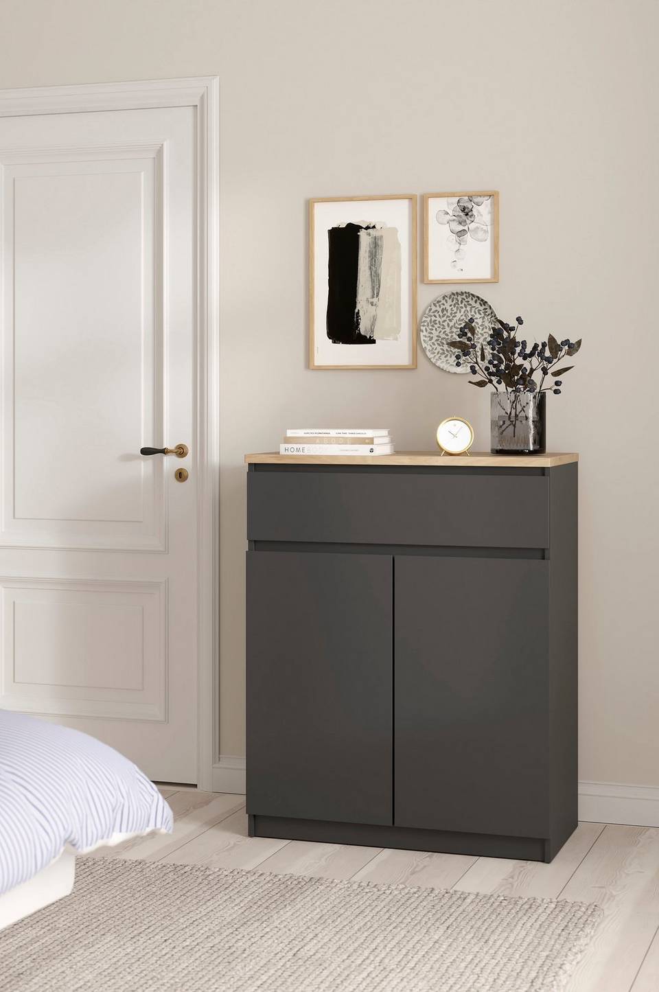 Tvilum Naia Sideboard 2 dörrar + 1 låda, grå från Tvilum, bild 5